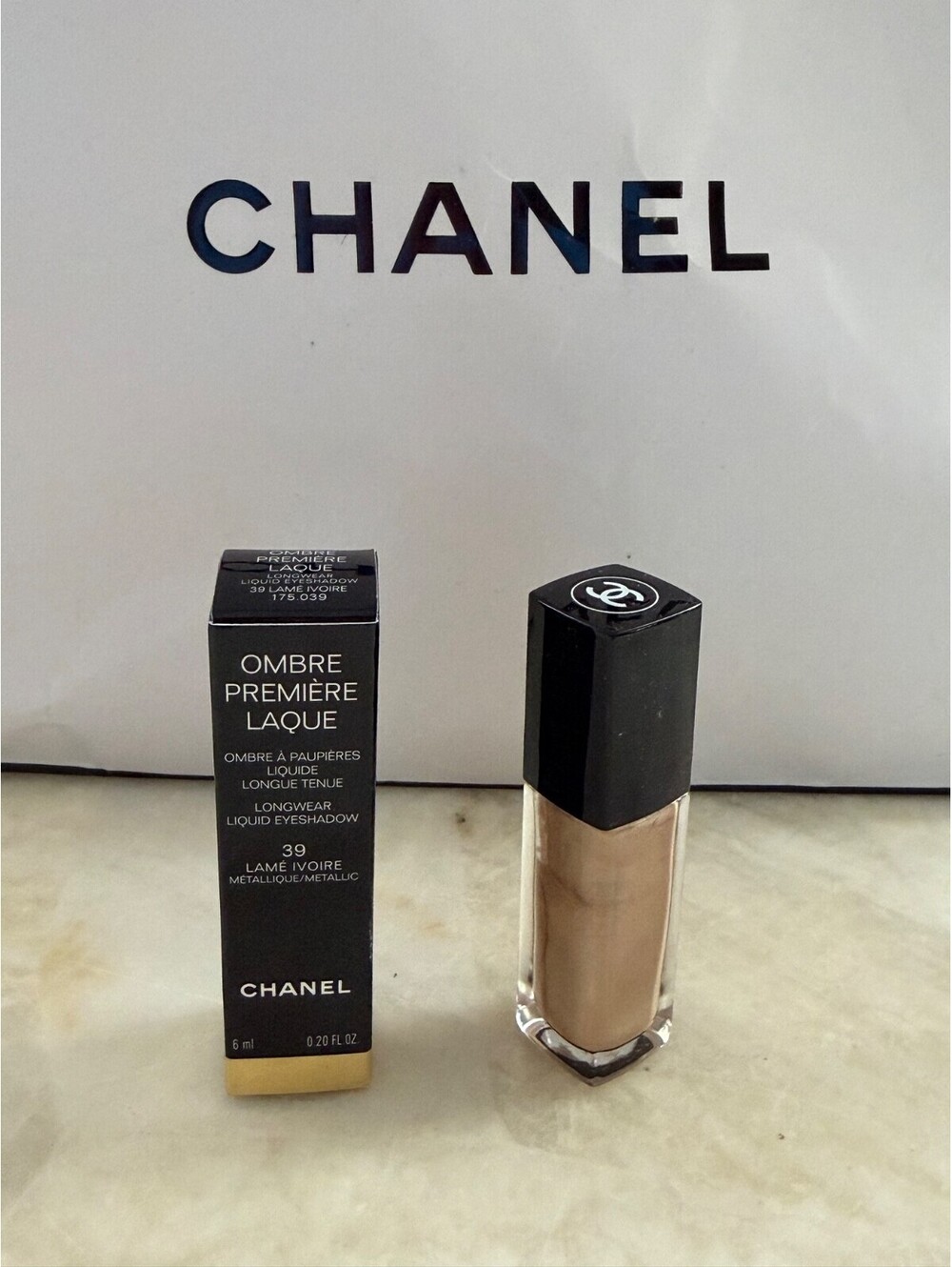CHANEL Ombre Premiere Laque #39 LAME IVOIRE Liquid Eyeshadow BNIB HTF Ltd Ed